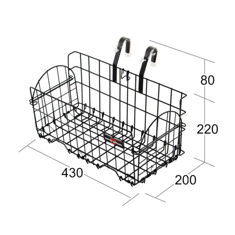DBK342-BK ワイドフォールディングバスケット サイズ画像
