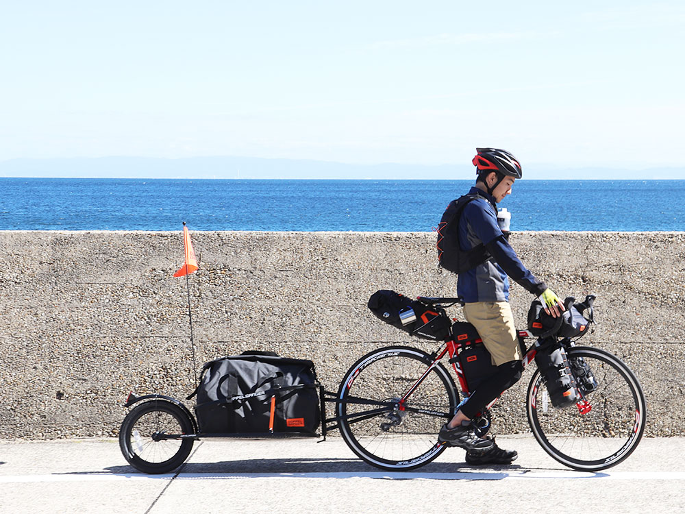 シングルホイールサイクルトレーラー