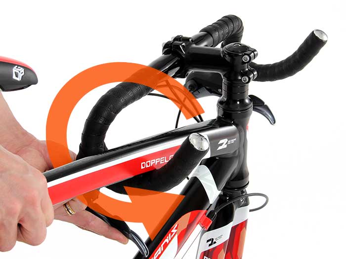 耐衝撃輪行キャリングバッグミニ（小径車用）収納する自転車の保護について画像