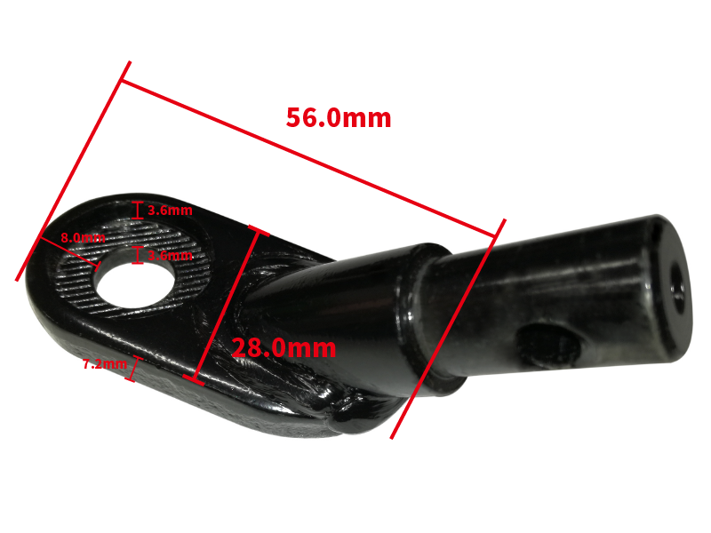 DCRP296-BK サイクルトレーラー用アタッチメント サイズ画像