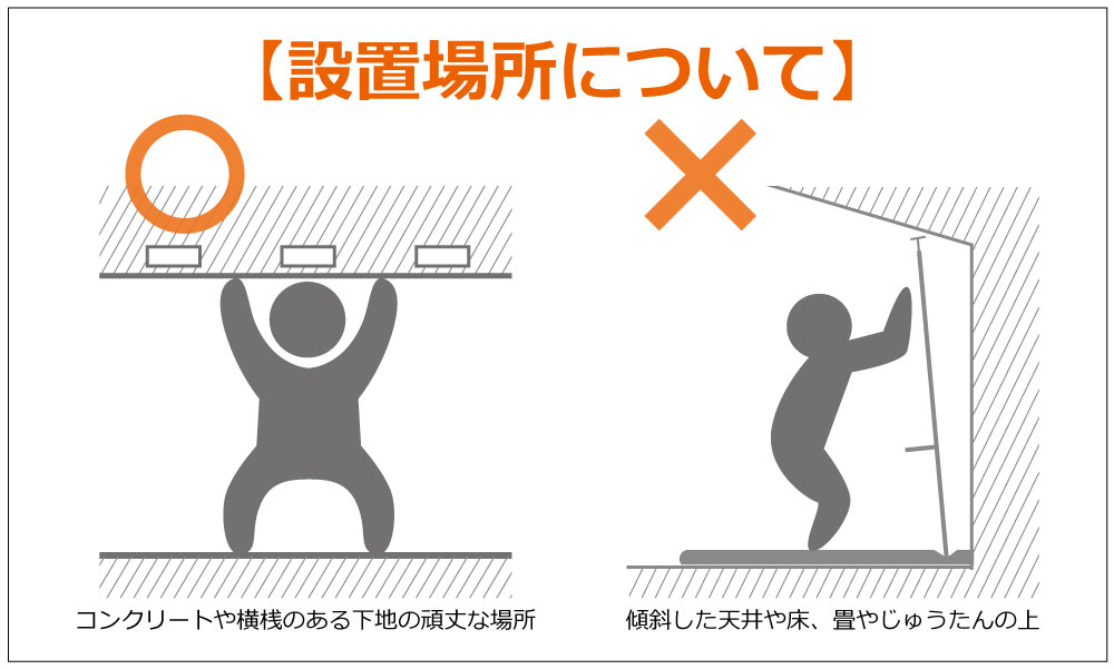 ガレージウォールラック（40W）設置方法画像