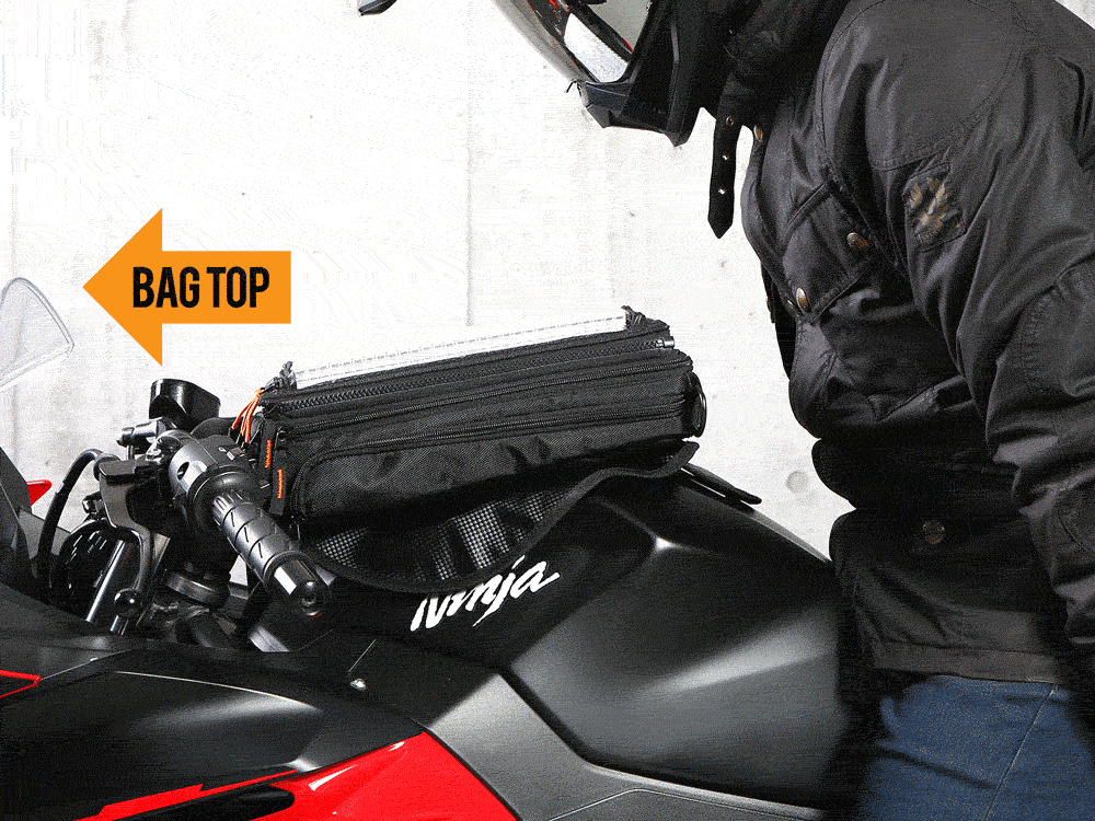 2193円 人気の贈り物が ドッペルギャンガー バイク用ライダーズタンクバッグ 着脱式マップケース仕様 簡単着脱可能 ブラック DBT525-BK DBT525BK