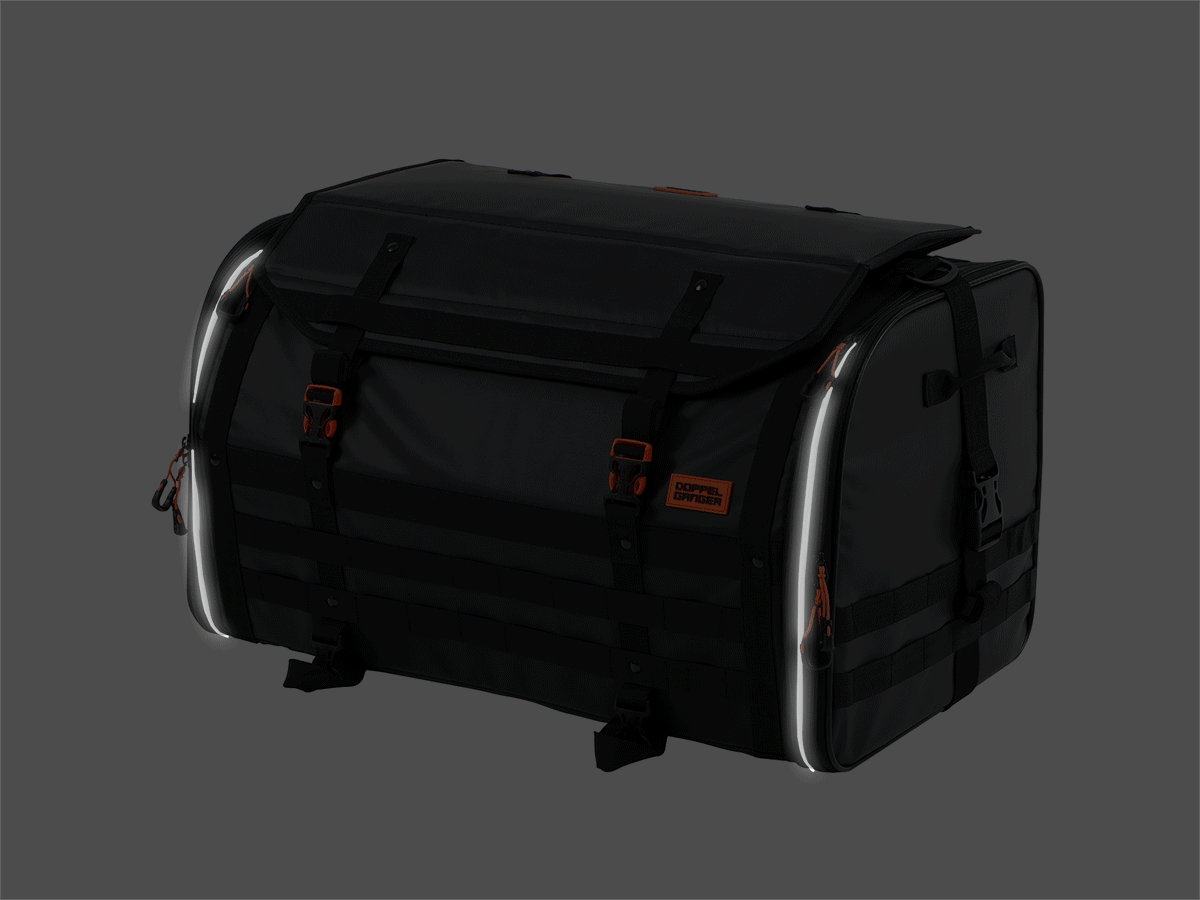 DBT523-BK キャンプツーリングシートバッグ 各部特徴画像