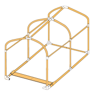 バイクガレージ2450 ブロック 交換用パイプ製品画像