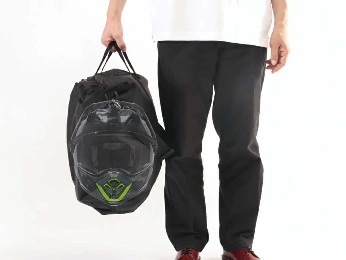 ライダースヘルメットトートバッグ画像