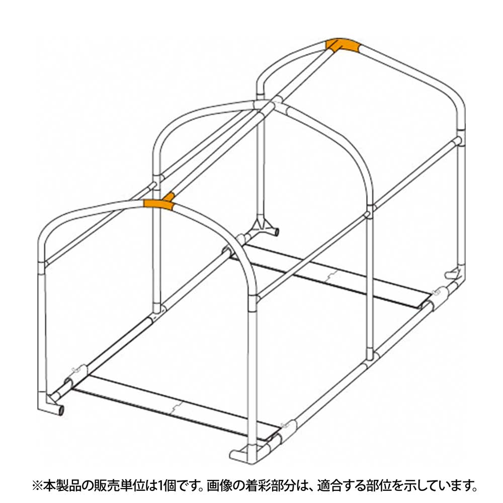 DCC-BG-P05 バイクガレージ330天井用T字パイプ画像